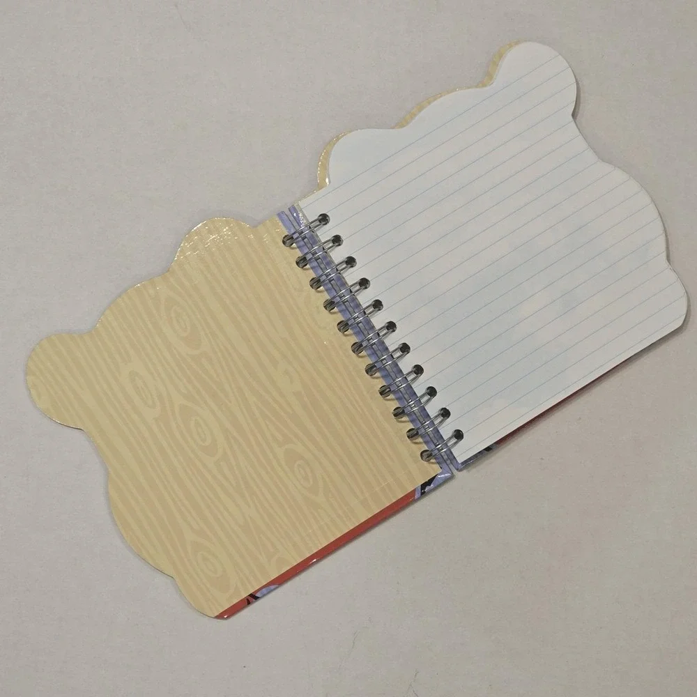 Winnie The Pooh Notebook Journal Face Shape Spiral Kids Vintage 90s‎ Unused 7